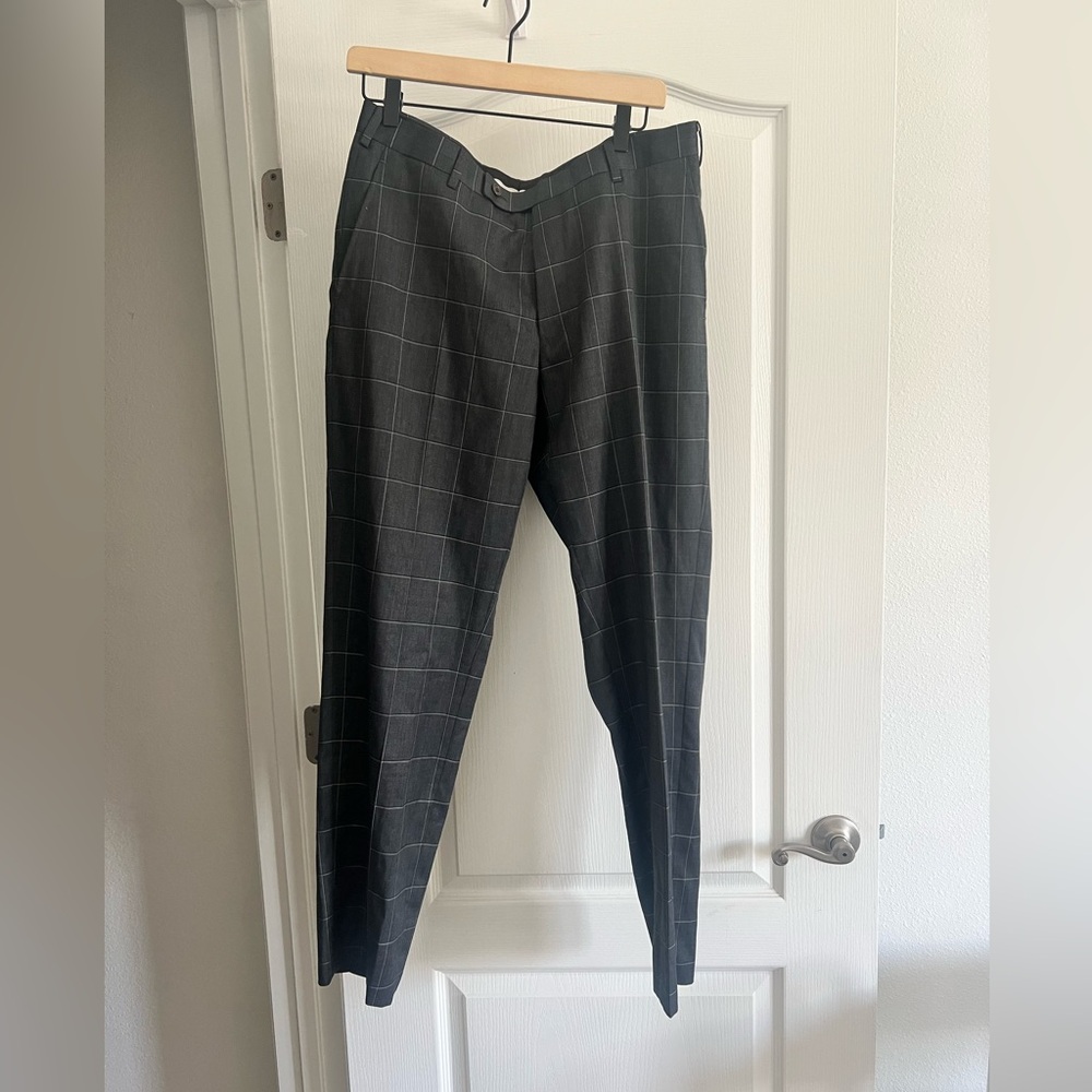Alton Lane Printed Gray Tailored Pant SZ 32